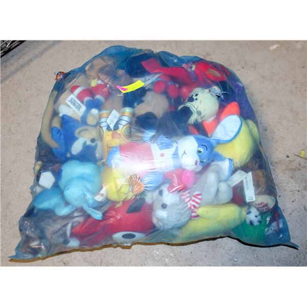 LARGE BAG OF STUFFIES INC SONIC/MARIO/AMONG US