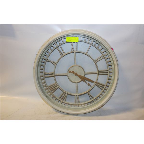 WALL CLOCK LARGE, 19 INCH- DIAMETER