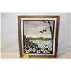 Image 1 : OIL PAINTING FRAMED, SIGNED, 17.7X15.5 INCH