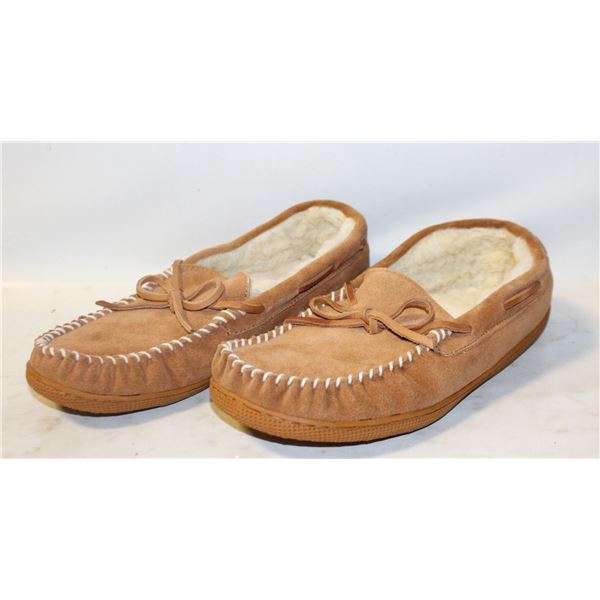 SUEDE MOCCASINS- SLIP ON- SIZE 11