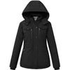 Image 1 : NEW WENVEN WOMENS WINTER FLEECE PARKA COAT BLACK M