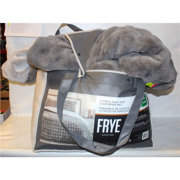 3PC FRYE COMFORTER KING SIZE