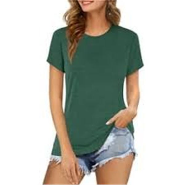 NEW KIRKLAND SCOOP NECK T-SHIRT GREEN XL
