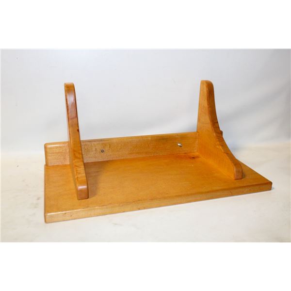 WOOD WALL SHELF- 18" X 8" X 9"