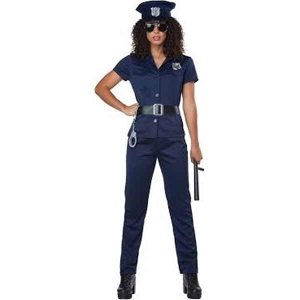 NEW CALIFORNIA COSTUME POLICE WOMAN MEDIUM