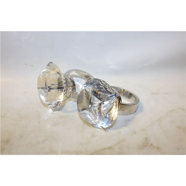 "DIAMOND" RING DECORATIVE NAPKIN RINGS
