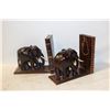 Image 1 : VINTAGE HAND CARVED ELEPHANT BOOKENDS