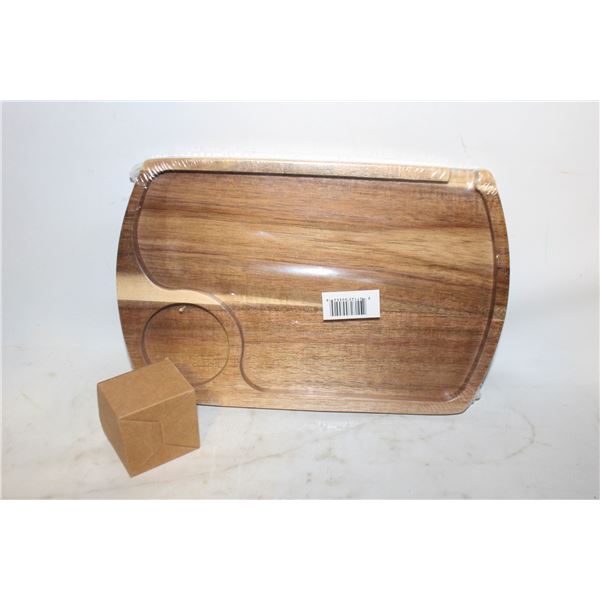 WOODEN ROLLING TRY AND GRINDER