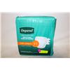 Image 1 : NEW DEPEND BRIEF W/TABS (20) SIZE S