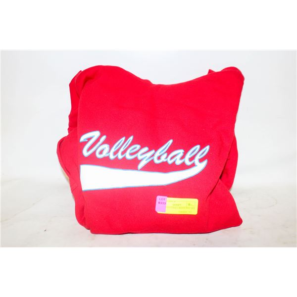 NEW VOLLEYBALL HOODY RED SIZE XL