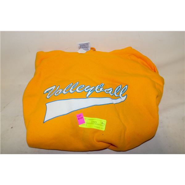 NEW VOLLEYBALL HOODY GOLD SIZE XL