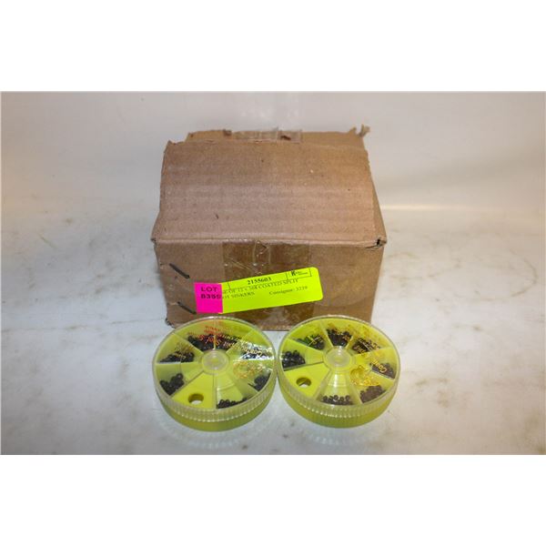 CASE OF 12 x 368 COATED SPLIT SHOT SINKERS