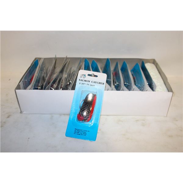 CASE OF 24 SALMON ABD PIKE LURES