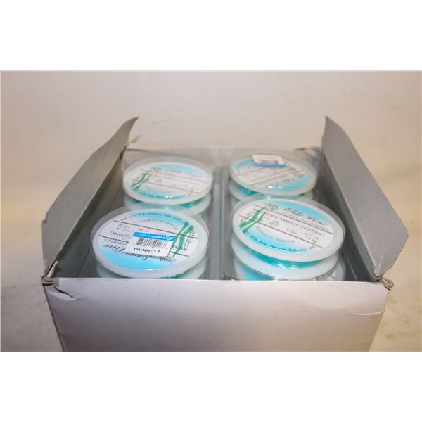 CASE OF 24 SPOOLS OF 110 YARDS MONOFILAMENT