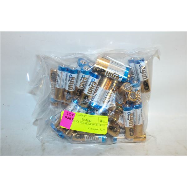 25x2 =50 AA ALKALINE BATTERIES