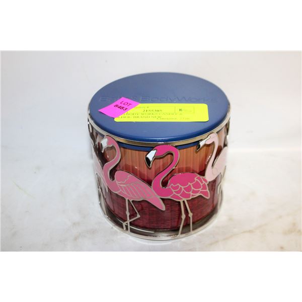BATH/BODY WORKS CANDLE & HOLDER- BRAND NEW