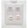 Image 1 : #165-NATURAL AKOYA PEARL STUD EARRING 2PAIR