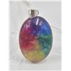 Image 3 : #226-NATURAL RAINBOW SOLAR QZ & ROSE QZ PENDANT
