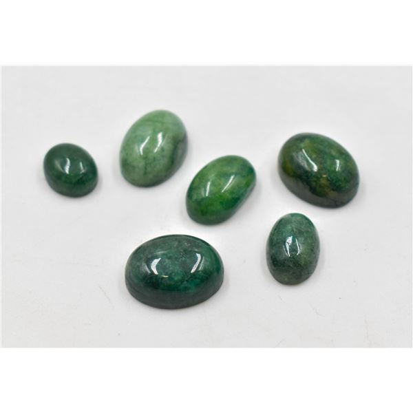 #34-NATURAL GREEN EMERALD GEMSTONES 53.70CT