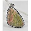 Image 3 : #241-NATURAL UNAKITE PENDANT
