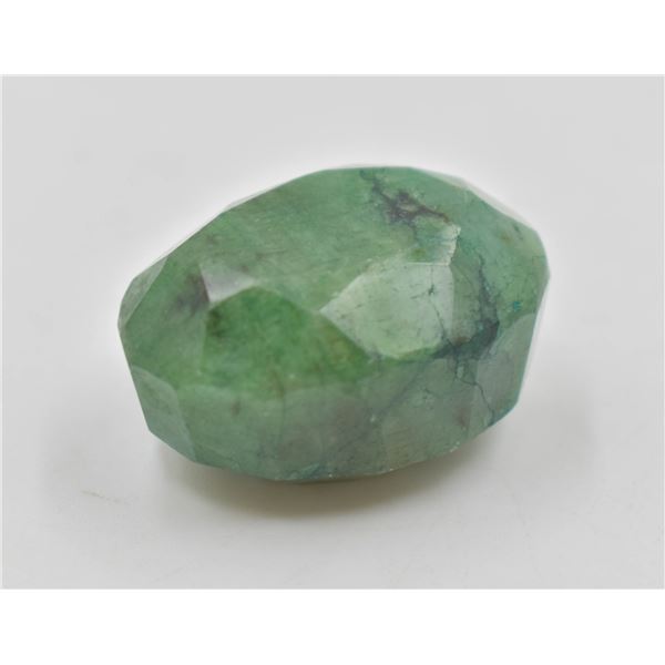 #37-NATURAL GREEN EMERALD GEMSTONE 105.15 CT