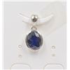 Image 2 : #205-NATURAL BLUE SAPPHIRE PENDANT