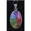 Image 2 : #232-NATURAL LAPIZ & SOLAR  QUARTZ PENDANT
