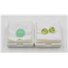 Image 1 : #249-NATURAL PERIDOT 2.50CT & CHRYSOPRASE 4.05CT