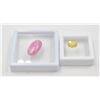 Image 1 : #155-NATURAL RED RUBY 8.88CT /YELLOW OPAL 2.55CT