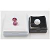 Image 1 : #147- NATURAL RED RUBY 5.08 CT /MOONSTONE 5.00CT