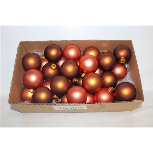 VTG RESTORATION HARDWARE GLASS BALL ORNAMENTS