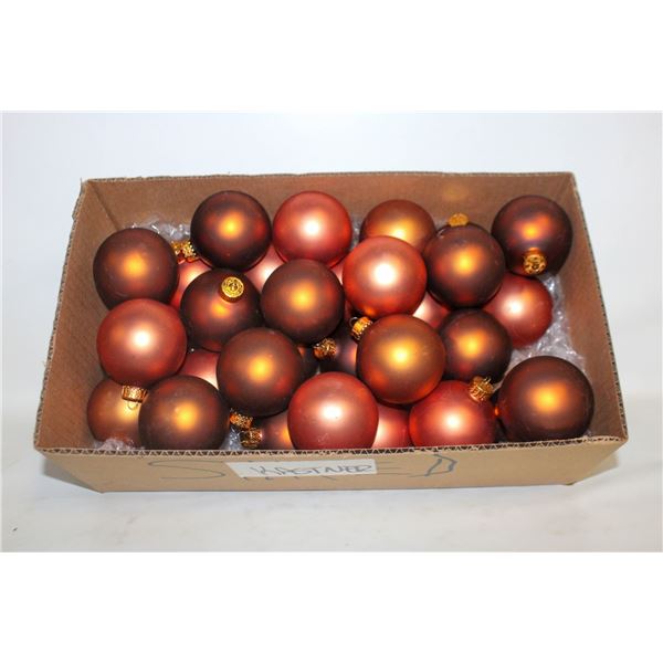 VTG RESTORATION HARDWARE GLASS BALL ORNAMENTS