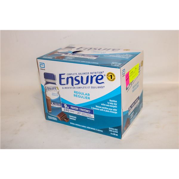CASES OF ENSURE 6 X 235 ML CHOCOLATE