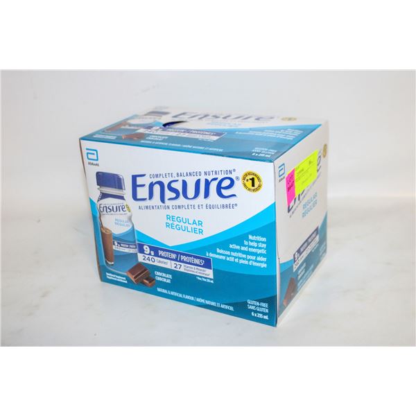 CASES OF ENSURE 6 X 235 ML CHOCOLATE