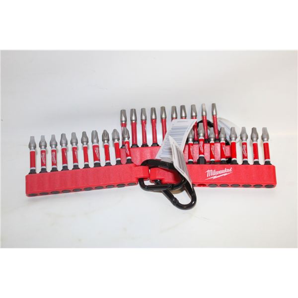 NEW 3 SETS OF MILWAUKEE SCREWDRIVER BITS