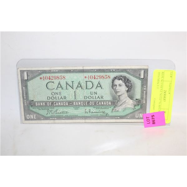 REPLACEMENT NOTE*A/A0429858 1954 MISCUT