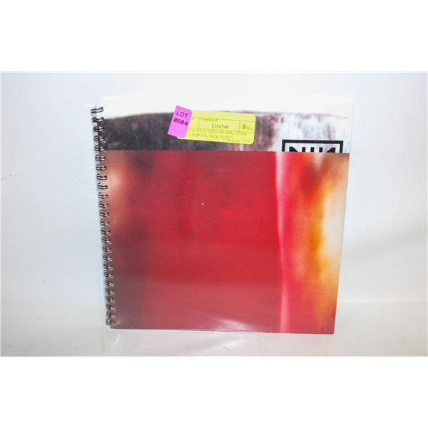 NINE INCH NAILS BLANK LINED NOTEBOOK- NEW IN PKG