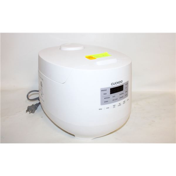 CUCKOO ELECTRIC RICE COOKER/WARMER WITH MANUAL