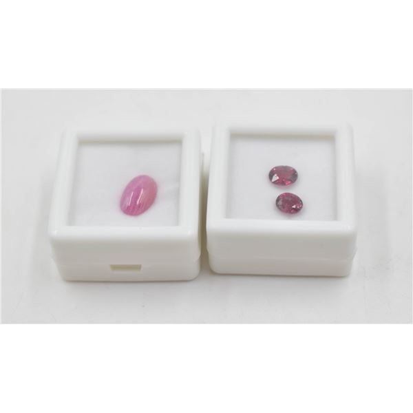 #64-NATURAL RED RUBY 3.15 CT & PHODOLITE  1.45CT