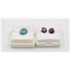 Image 1 : #72- NATURAL  RED GARNET 3.05CT& ADVENTURINE 4.25C