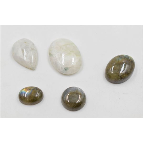#11-NARURAL LABRADORITE & MOONSTONES 108.90CT