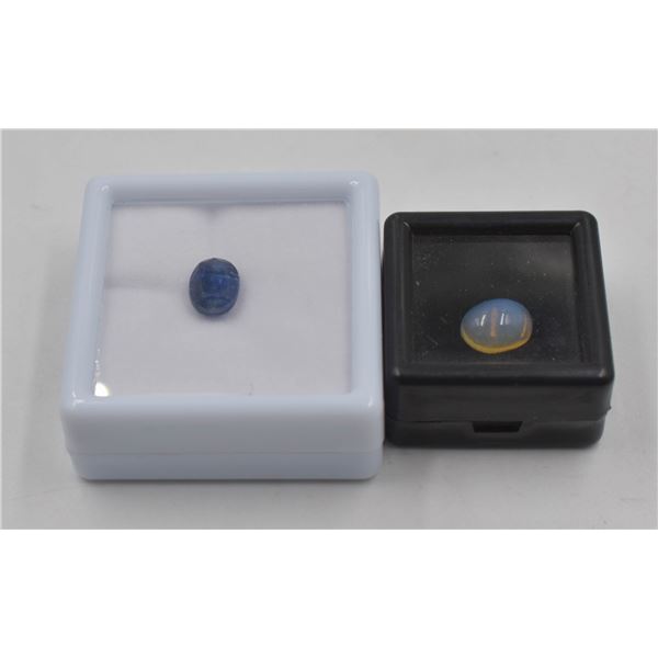#89-NATURAL KYANITE 3.08CT & OPAL 1.50CT