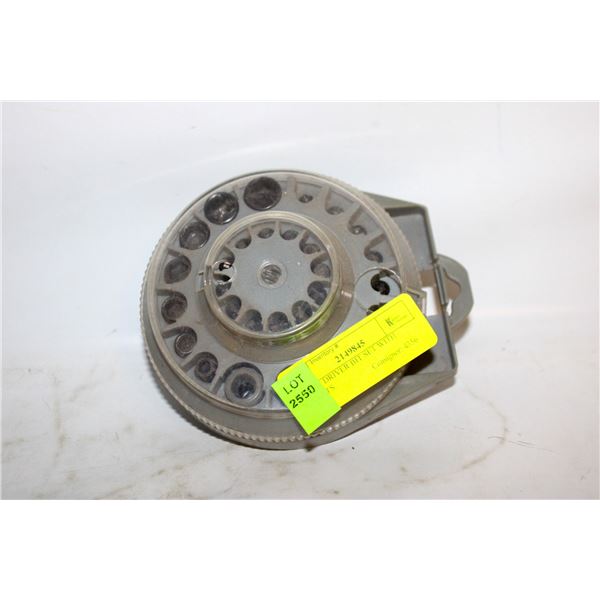 SCREW DRIVER BIT SET WITH SOCKETS.