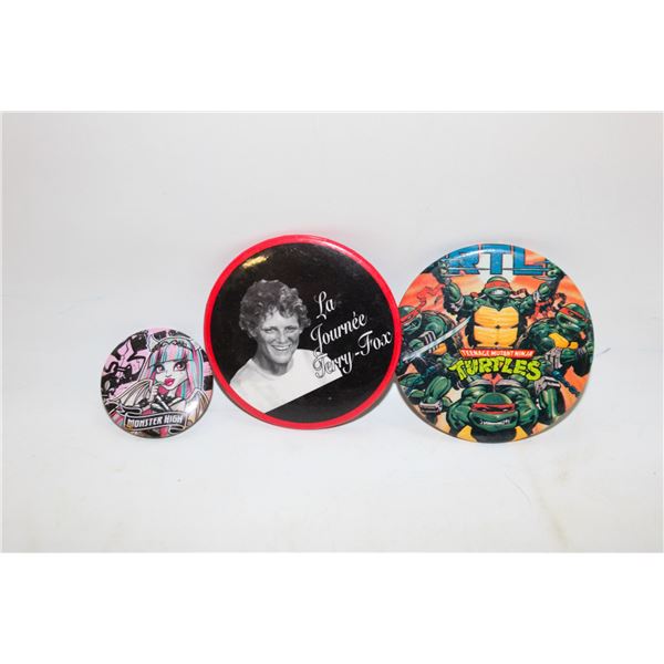 TERRY FOX, NINJA TURTLES, MONSTER HIGH