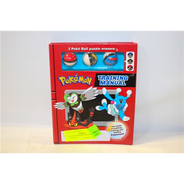 POKEMON TRAINING MANUAL WITH 3 POKEBALL