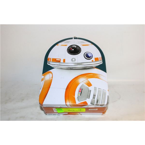 STAR WARS BB8 SHAPE METAL LUNCH BOX