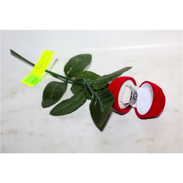 NEW TURKISH NAZAR GLASS EVIL EYED LUCKY RING SZ9