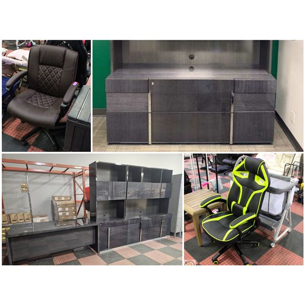 FEATURED: GAMING CHAIRS AND HIGH GLOSS OFFICE SET