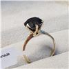 Image 2 : 10K YELLOW GOLD BLACK DIAMOND(3.7CT) RING SZ 6.25