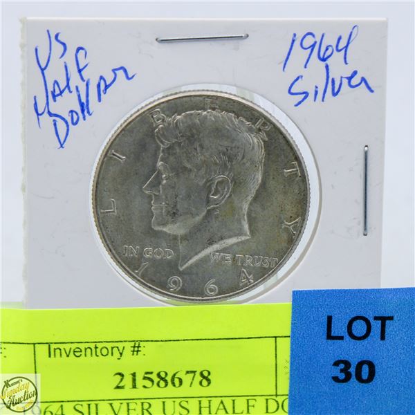 UNC 1964 SILVER US HALF DOLLAR